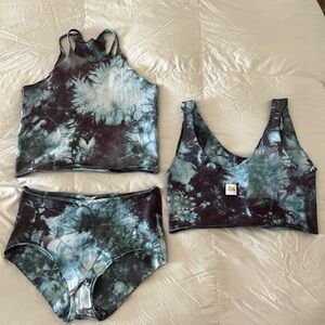 Irie Collective Set! Handmade & Hand Dyed. Loungewear / Swimwear / Gym 🌸